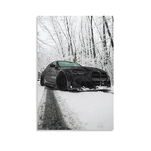 Sportwagen-Poster für BMW G80 M3 Rennwagen, dekoratives Gemälde, Leinwand, Wand- und Kunstbild, modernes Familien-Schlafzimmer, Dekoration, 40 x 60 cm von CUBBLE