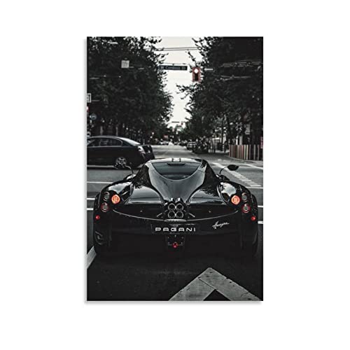 Supecar Poster für Pagani Huayra Hyper Auto-Poster, dekoratives Gemälde, Leinwand, Wandposter und Kunstbild, modernes Familien-Schlafzimmer, Dekor-Poster, 30 x 45 cm von CUBBLE