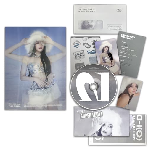 (G) I-DLE - 2nd Full Album [2] (1 Ver.) Booklet + Lyric Paper + Mini Poster + CD-R + Photo Card + Film Photo Card + Message Card + Sticker + 2 Pin Badges + 4 Extra Photocards von CUBE Ent.