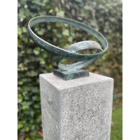 Bronzestatue - Symbolisiert Ewige Treue Und Liebe Skulptur Innenbereich Büro Gartendekoration Gartenstatue 30 X 35 cm 2, 9 Kg von CUBOSNL