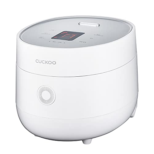 CUCKOO CR-0675F | 6 Tassen (ungekocht) Reiskocher | 13 Menüoptionen: Quinoa, Haferflocken, brauner Reis und mehr, Touchscreen, Antihaft-Innentopf | Weiß von CUCKOO