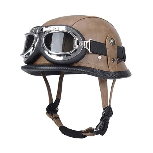 CUCKQUIC Aerodynamischer ABS-Halb-Jethelm, Motorrad-Halbhelm, ECE-Zertifiziert, Unisex, Rollerhelm, Angenehmes Weiches Futter, B,L=59~60CM CUCKQUIC Aerodynamischer ABS-Halb-Jethelm, Motorrad-Halbhelm, ECE-Zertifiziert, Unisex, Rollerhelm, Angenehmes Weiches Futter, B,L=59~60CM von CUCKQUIC