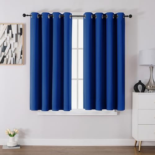 CUCRAF Verdunklungsvorhänge Thermovorhang Kälteschutz 2er Set H137 x B117cm Gardinen mit Ösen Königsblau Vorhang Blickdicht Weich und Langlebig Schallschutz Vorhang für Schlafzimmer Wohnzimmer CUCRAF Verdunklungsvorhänge Thermovorhang Kälteschutz 2er Set H137 x B117cm Gardinen mit Ösen Königsblau Vorhang Blickdicht Weich und Langlebig Schallschutz Vorhang für Schlafzimmer Wohnzimmer von CUCRAF