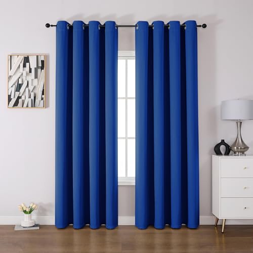CUCRAF Verdunklungsvorhänge Thermovorhang Kälteschutz 2er Set H260 x B140cm Vorhänge mit Ösen Königsblau Vorhang Blickdicht Weich und Langlebig Schallschutz Vorhang für Schlafzimmer Wohnzimmer CUCRAF Verdunklungsvorhänge Thermovorhang Kälteschutz 2er Set H260 x B140cm Vorhänge mit Ösen Königsblau Vorhang Blickdicht Weich und Langlebig Schallschutz Vorhang für Schlafzimmer Wohnzimmer von CUCRAF