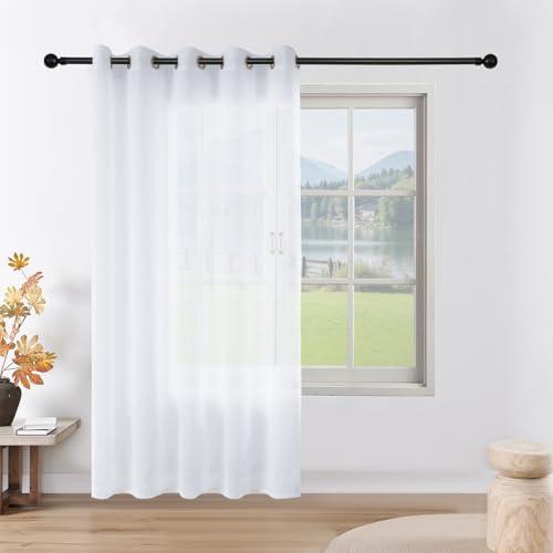CUCRAF Voile Gardinen Leinenoptik Weiß mit Ösen Vorhänge Halbtransparent für Schlafzimmer Wohnzimmer CUCRAF Voile Gardinen Leinenoptik Weiß mit Ösen Vorhänge Halbtransparent für Schlafzimmer Wohnzimmer von CUCRAF