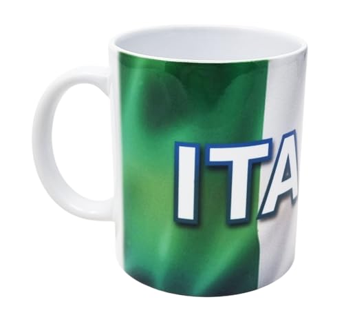 CUCUBA Tasse aus Keramik Design Flagge Italien für Frühstück Snacks 36 cl CUCUBA Tasse aus Keramik Design Flagge Italien für Frühstück Snacks 36 cl von CUCUBA