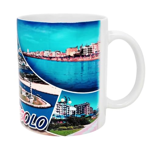 CUCUBA Tasse aus Keramik Design Lido von Jesolo Faro für Frühstück Snacks 36 cl von CUCUBA