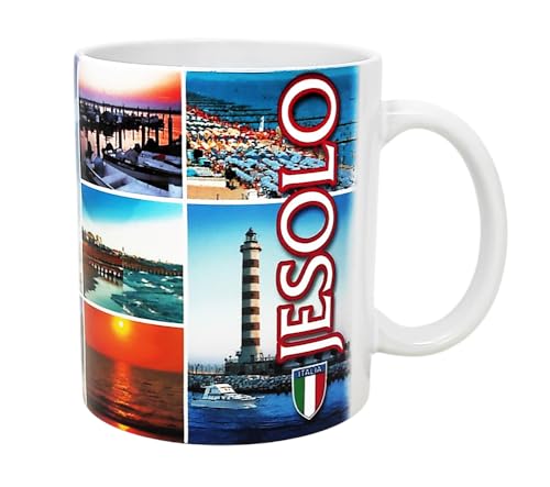 CUCUBA Tasse aus Keramik Design Lido von Jesolo für Frühstück Snacks 36 cl von CUCUBA
