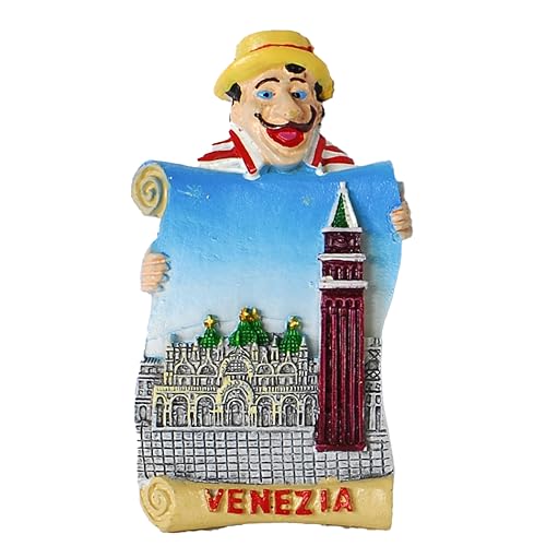 Kühlschrankmagnet 3D von Venedig, Italien-Harz, Souvenir, Geschenk für die Küche von CUCUBA