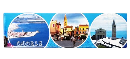 Kühlschrankmagnet Caorle Monumente verschiedene Souvenirs Sammlung Haus Küche 17 x 5 cm 44987 von CUCUBA