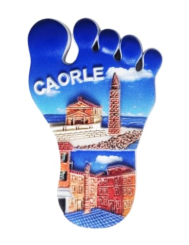 Kühlschrankmagnet Design Caorle in Form eines Fußes 3D aus Harz Sammlerstück 7 x 5 cm Kühlschrankmagnet Design Caorle in Form eines Fußes 3D aus Harz Sammlerstück 7 x 5 cm von CUCUBA