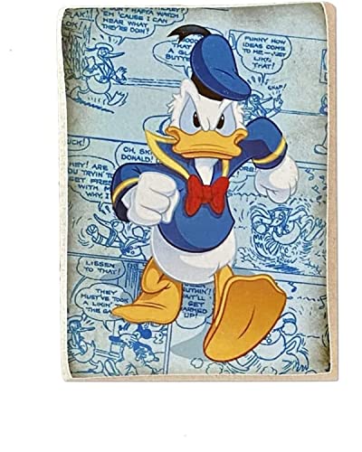 Kustom Art Magnet Serie Disney Figuren Donald Duck Vintage-Stil für Kühlschrank/Garage/Bar Sammlerstück Druck auf Holz. von CUCUBA