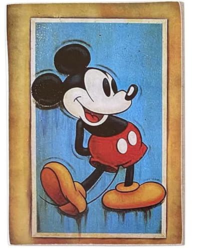 Kustom Art Magnet Serie Disney Figuren Mickey Mouse Vintage Stil für Kühlschrank/Garage/Bar Sammlerstück Druck auf Holz. von CUCUBA