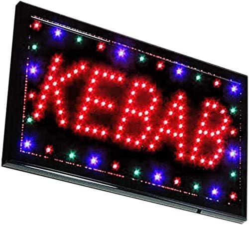 CUCUBA Leuchtendes LED-Schild für den Außenbereich, 48 x 27 x 3 cm, geringer Stromverbrauch von CUCUBA
