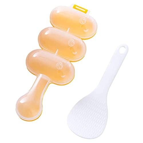 CUCUFA 2pcs Reiskugelform, Nicht-Stick-Sushi-Rollschanzer-Werkzeugkit DIY Küche Werkzeug Reiskugelhersteller Shake Rice Roll Shaker Ball Maker für Kinder von CUCUFA