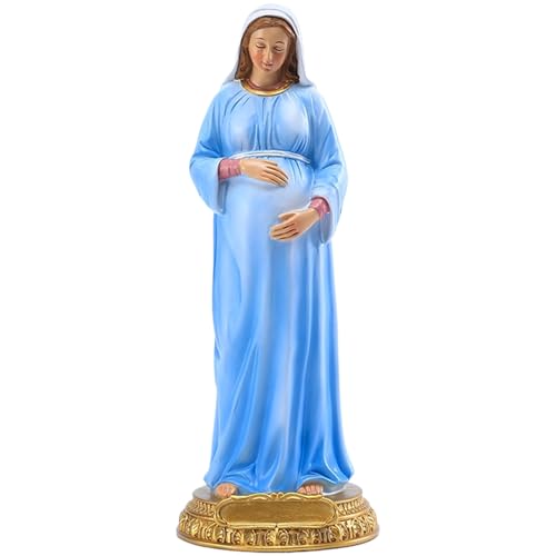 CUCUFA Jungfrau Maria Statue, 8.4 Unbefleckte Maria Statue, Schwangere Mutter Mary Statue und Kind Florentiner Statue, gesegnete Mutterstatuen von CUCUFA