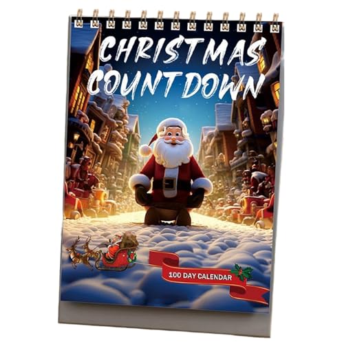 CUCUFA Weihnachts -Countdown -Kalender abrissen 100 Tage Countdown Standing Desk Kalender für Home Office Decor, Weihnachten CUCUFA Weihnachts -Countdown -Kalender abrissen 100 Tage Countdown Standing Desk Kalender für Home Office Decor, Weihnachten von CUCUFA
