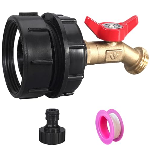 IBC -TOTE -Schlauchadapter mit Messingschlauch -Wasserhahn -Ventil IBC -TOTE -Adapter für Garten Schnellanschlussanpassungsanlagen -Installationsventil IBC -TOTE -Schlauchadapter mit Messingschlauch -Wasserhahn -Ventil IBC -TOTE -Adapter für Garten Schnellanschlussanpassungsanlagen -Installationsventil von CUCUFA