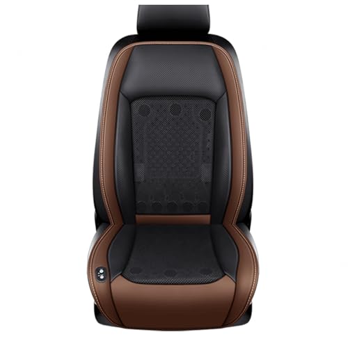 CUCUKAKA Sitzbelüftung Auto, mit 24 Ventilatoren 3 einstellbare Windgeschwindigkeiten Kühlende Autositzauflage Auto Sitzauflagen für Auto LKW SUV RV,Brown-12V von CUCUKAKA