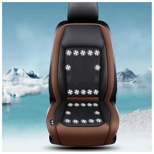 CUCUKAKA Sitzkühlung Auto, mit 24 Ventilatoren 3 einstellbare Windgeschwindigkeiten Sitzbezüge Auto Klima Sitzauflage Auto für Auto LKW Van,Brown-24V von CUCUKAKA