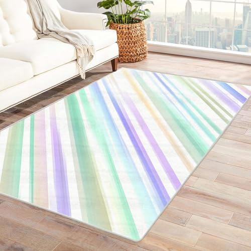 CUDAOO Bedruckter Innen-/Außenteppich Bunter Köper Teppich Wohnzimmer Schlafzimmer(Deine Farben)-60x90cm von CUDAOO