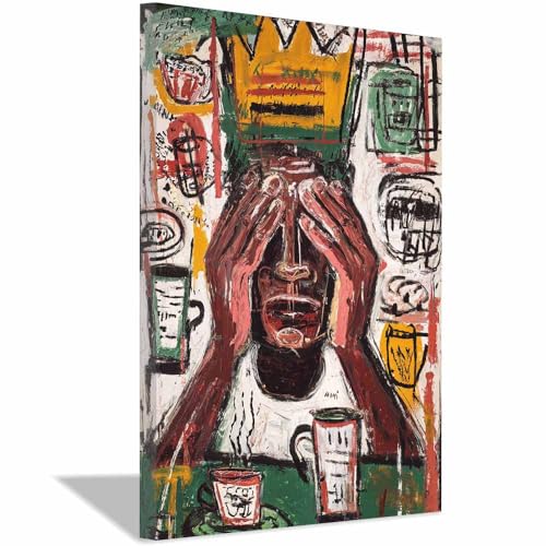 CUDAOO Leinwandbilder Moderne Kunst Abstrakte Wanddeko Kunstdrucke Abstrakte Malerei für Schlafzimmer Home Wohnung Bild Wohnzimmer(Braun260)-60x80cm Gerahmt von CUDAOO