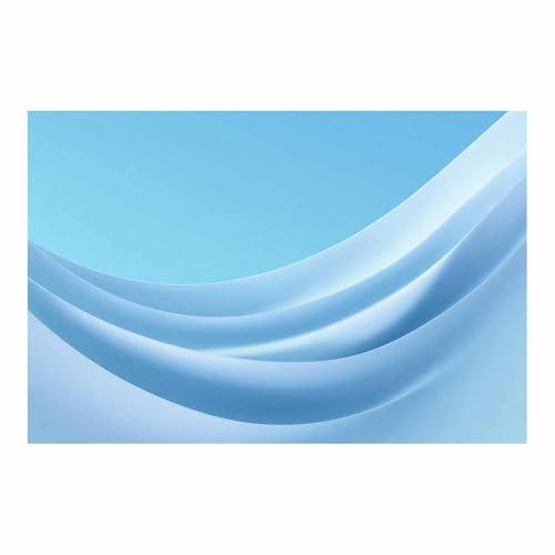 CUDAOO Leinwandbilder Moderne Kunst Abstrakte Wanddeko Kunstdrucke Blaues Band für Schlafzimmer Home Wohnung Bild Wohnzimmer(Blau134)-60x90cm Ungerahmt von CUDAOO