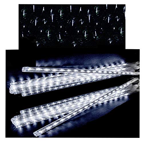 XXL 3D 200 LED Premium Deluxe SCHNEEFALL EISREGEN - Meteor Effekt 20 RÖHREN 360° FX Lichterkette EISZAPFEN ges. 15 Meter lang (JE 30 cm) ERWEITERBAR~Schnee-TUBEN~WEIHNACHTSBELEUCHTUNG~WEIHNACHTSDEKO von CUDEK LED PRODUCTS
