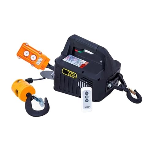 500 kg Fernbedienung Kran Hoist Draht Seil Elektrische Hoist Aluminium Shell Hoist Haushalt Innen Kleine Kran Hoist(3 in 1,200 Kg 19m) von CUDTAPI