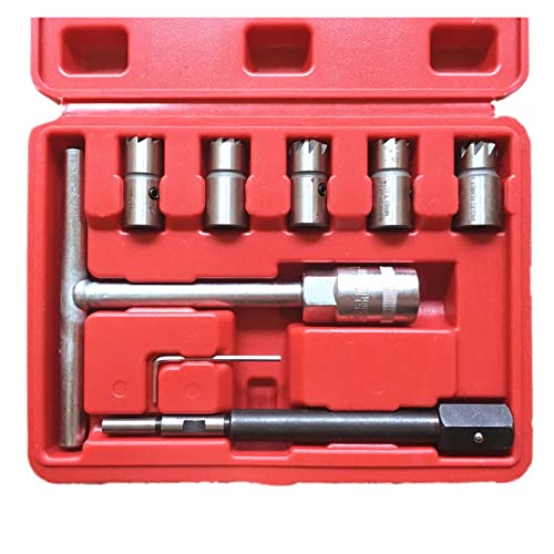 7 teile/satz Diesel Injektor Sitz Reiniger Werkzeug Carbon Reibahle Entferner Griff Sets 7 teile/satz Diesel Injektor Sitz Reiniger Werkzeug Carbon Reibahle Entferner Griff Sets von CUDTAPI