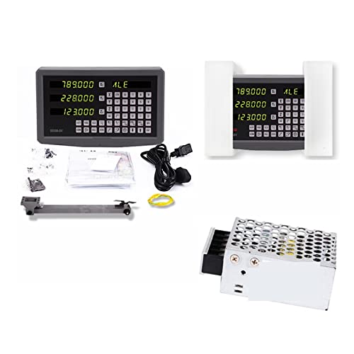 Lineare Skala mit digitaler Anzeige Metall 3-Achsen-DRO-Kits Digitalanzeige mit Linearskalen-Encoder-Sensor 70-1020 mm for Drehbank-Fräsbohren(One Piece DRO) von CUDTAPI