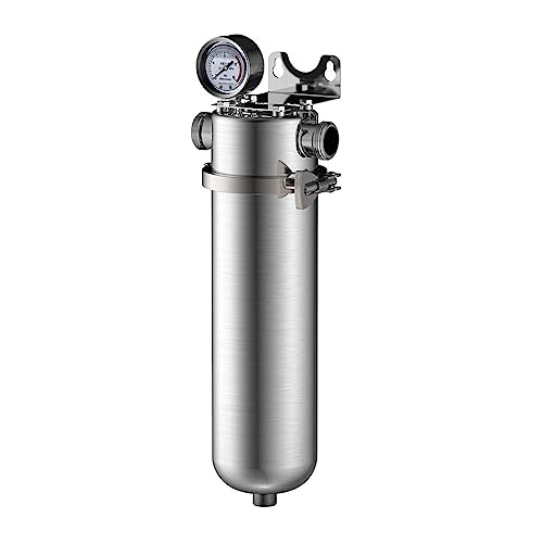 Wasserfiltersystem unter der Spüle 15000L Neuer 304-Edelstahl-Vorfilter, Ganzhaus-Großdurchflussklemme, gewerblicher Leitungswasserreiniger for Privathaushalte(6 points pipe) von CUDTAPI