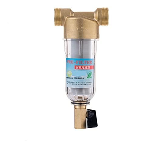 Wasserfiltersystem unter der Spüle Siphon-Backwas Vorfilter Wasserfilter Erster Schritt des Wasserreinigungssystems Messing-Edelstahlgewebe-Vorfilter(1 in male) von CUDTAPI