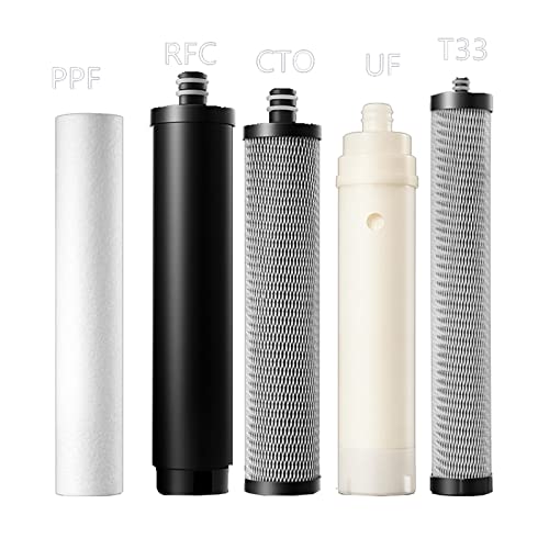 Wasserfiltersystem unter der Spüle Wasserfilter 304 Edelstahl Wasserfilter Trinkwasser Haushalt 5 Stufen Wasserfiltersystem UF Wasserfilter for Zuhause(Water filter) von CUDTAPI