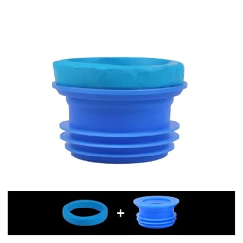 1 Stück Toiletten-Dichtungsring, Toiletten-Verschüttungsdichtung, Universal-Bodenauslass-Abflussrohr-Gummiflanschring, Reparaturteile for Badezimmertoiletten(E) von CUDVOLHTU