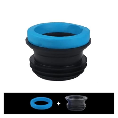 1 Stück Toiletten-Dichtungsring, Toiletten-Verschüttungsdichtung, Universal-Bodenauslass-Abflussrohr-Gummiflanschring, Reparaturteile for Badezimmertoiletten(F) von CUDVOLHTU