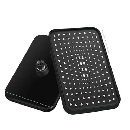 14 Zoll Druck Top Spray Regen Duschkopf Größerer Durchfluss Duschkopf 360 ° Schwenkbar Wassersparend(MLLICACCCBlack) von CUDVOLHTU