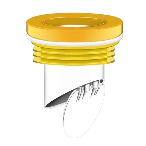1pc WC-Flansch Dichtring Rückschlagventil Gummiring Dicht mit integriertem Anti-Rückfluss(Yellow) von CUDVOLHTU