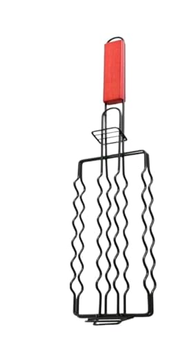 2pc Abnehmbare Hot Dog Grill Mit Holzgriff Wurst Grill Käfig Korb Tragbare Outdoor BBQ Rack 2pc Abnehmbare Hot Dog Grill Mit Holzgriff Wurst Grill Käfig Korb Tragbare Outdoor BBQ Rack von CUDVOLHTU
