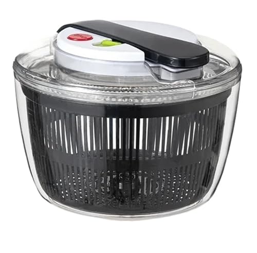 3 Liter Multifunktionale Gemüsesalatschleuder, Salatblattgemüse-Dörrgerät-Waschmaschine-Mixer(Black 1PC) von CUDVOLHTU