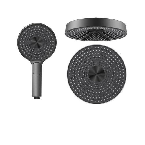 ABS 300 mm Druck Big Top Spray Regen, Badezimmer Supercharge 12 Zoll Wassersparfilter(1 set GG) von CUDVOLHTU