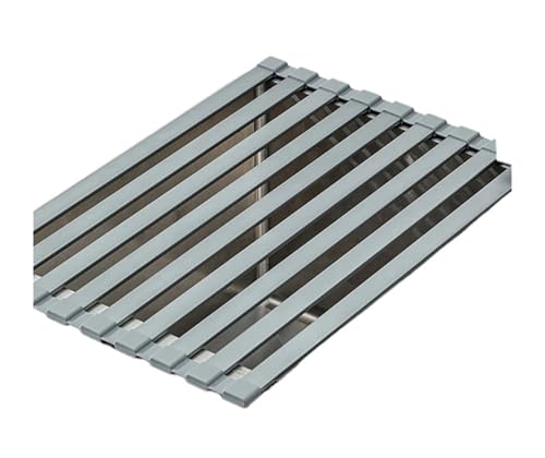 Abtropfgestell for Küchenspüle, faltbares Silikon-Rollgeschirr, Geschirr-Abtropfkorbregal(Grey 48x34.5cm) von CUDVOLHTU