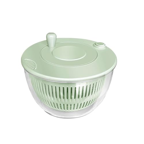 Abtropfkorb und -schneider for Küchengemüse, verschleißfester Korb mit großer Kapazität for Salatschleuder(Colored) von CUDVOLHTU