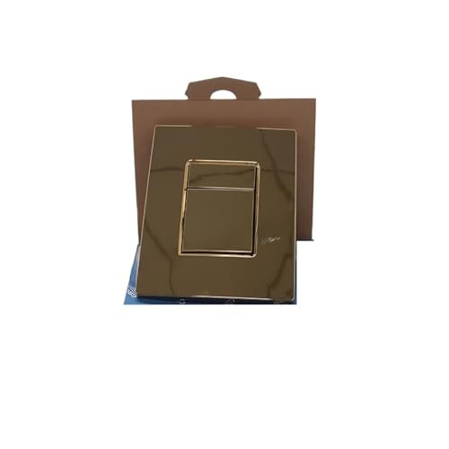 Adapter Versteckter Wassertank Spülplatte Pneumatischer Doppelknopfdruck Schwarz Silber Chrom Hängende Wand-WC-Armaturen(Bright gold) von CUDVOLHTU