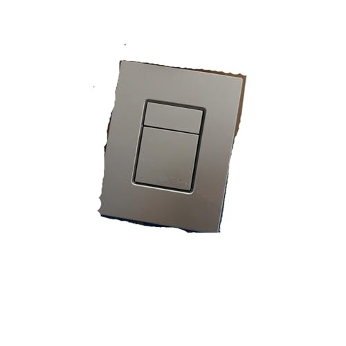 Adapter Versteckter Wassertank Spülplatte Pneumatischer Doppelknopfdruck Schwarz Silber Chrom Hängende Wand-WC-Armaturen(Graphite ash) von CUDVOLHTU