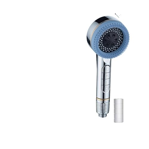 Aufgeladener Duschkopf mit Filter, starke Duschmassage, Handbrause(Silver) von CUDVOLHTU