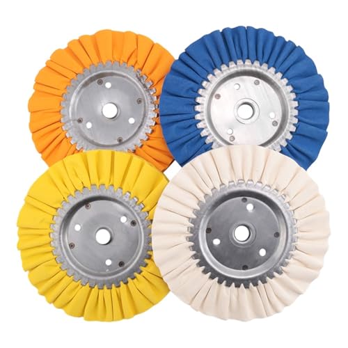 B-Est 8-teiliges 8-Zoll-Aluminium-Polierrad for die Atemwege, Polierset mit sicherem Flansch, 5/8-Zoll-Aufnahme for Winkelschleifer von CUDVOLHTU