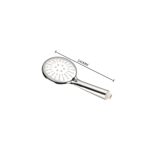 Badezimmerdusche, 3-Funktions-Handbrause, Wasserhahn, 1,5 m Schlauch, verstellbares Hebestangen-Set(Chrome Shower only) von CUDVOLHTU
