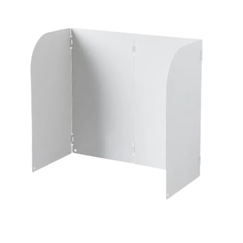 CUDVOLHTU 1 Stück 4-seitige Küchenabdeckung, Spritzschutz aus Aluminium, verbrühungssichere Folie(White) von CUDVOLHTU