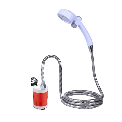 CUDVOLHTU 12V 20W Elektrische Tauchpumpe, Waschmaschine Handwasserhahn Set Camping Dusche Kit(110V-240V Shower Kit) von CUDVOLHTU